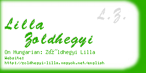 lilla zoldhegyi business card